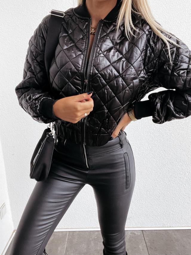 Gepolsterte Damen-Bomberjacke mit Taschen – Marisa