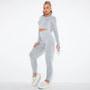 Nahtloses Damen Yoga Set mit Cropped Top - Nova