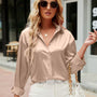Satin stilvolle Damenbluse – Mireille