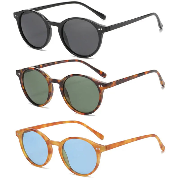 Retro-runde polarisierte Sonnenbrille - SunnyStyle
