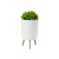 Wooden Tall Waste Bin with Push-on Lid – EcoBin