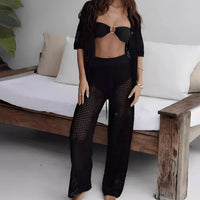Airy & Stylish Women's Summer Set with Cut-Outs and Long Pants – Liora