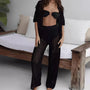 Luftiges & Stilvolles Damen-Sommer-Set mit Cut-Outs und Langer Hose – Liora
