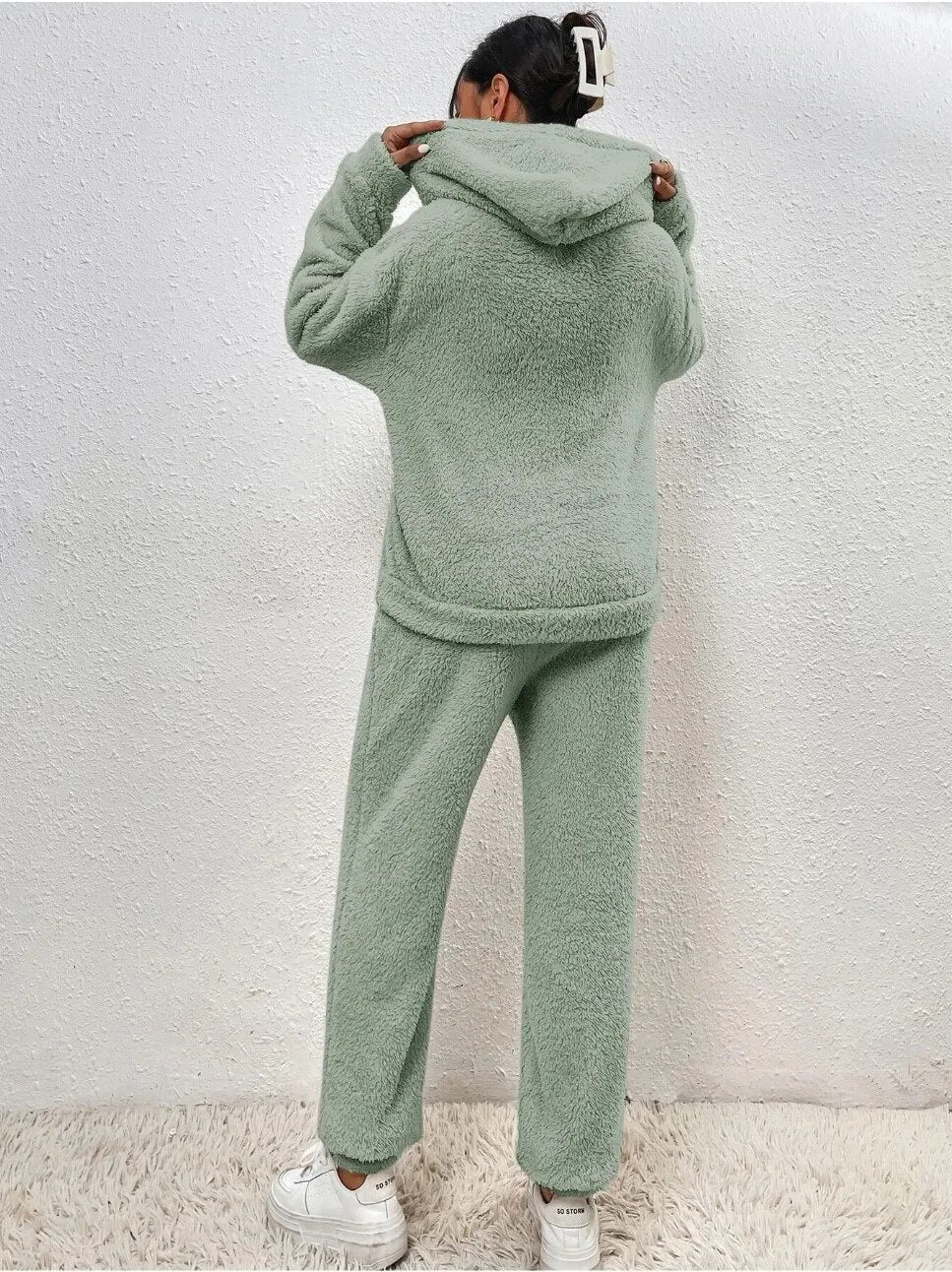 Ultra-Comfortable Teddy Onesie with Hood - Lana
