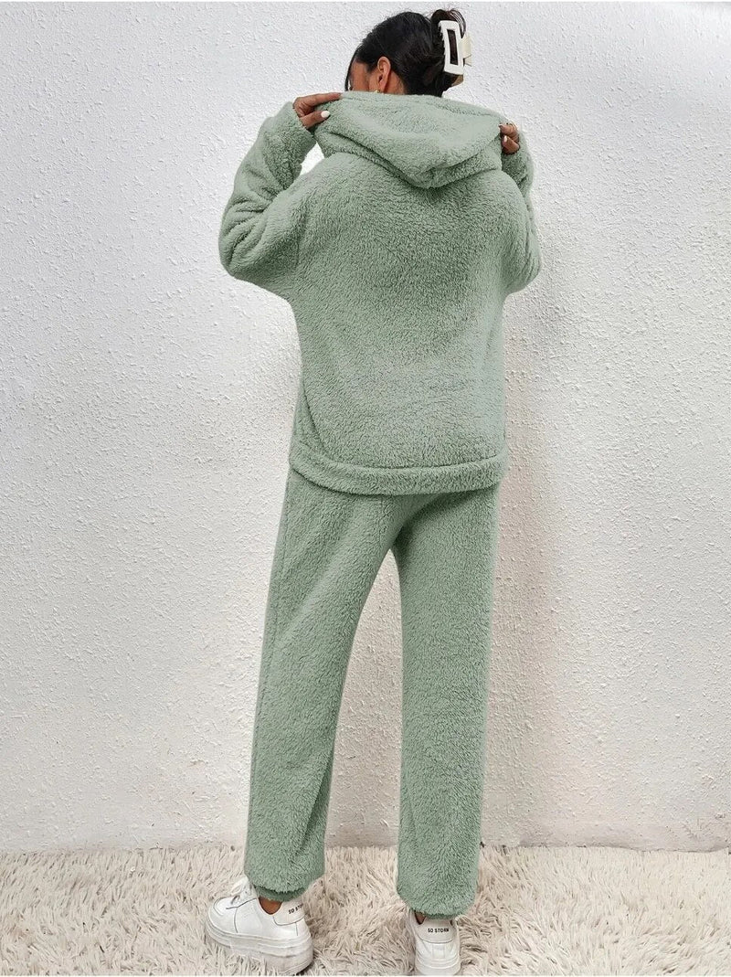 Ultra-Comfortable Teddy Onesie with Hood - Lana