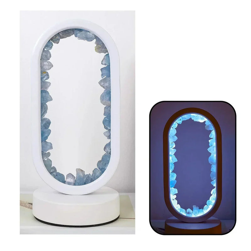 Handgefertigte Amethyst-Lampe - Serenith