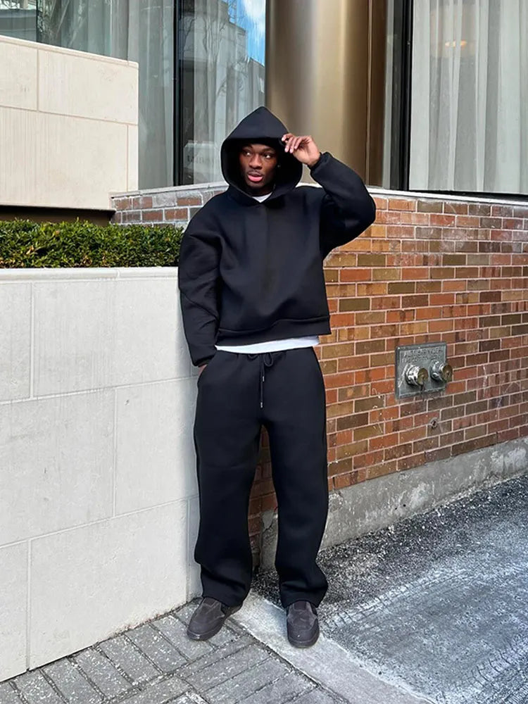 Oversized heren trainingspak met hoodie & joggingbroek - Bastian