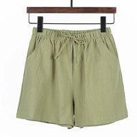 Luftige Damen-Leinen-Shorts mit Hoher Taille und Sportlicher Passform – Fenja