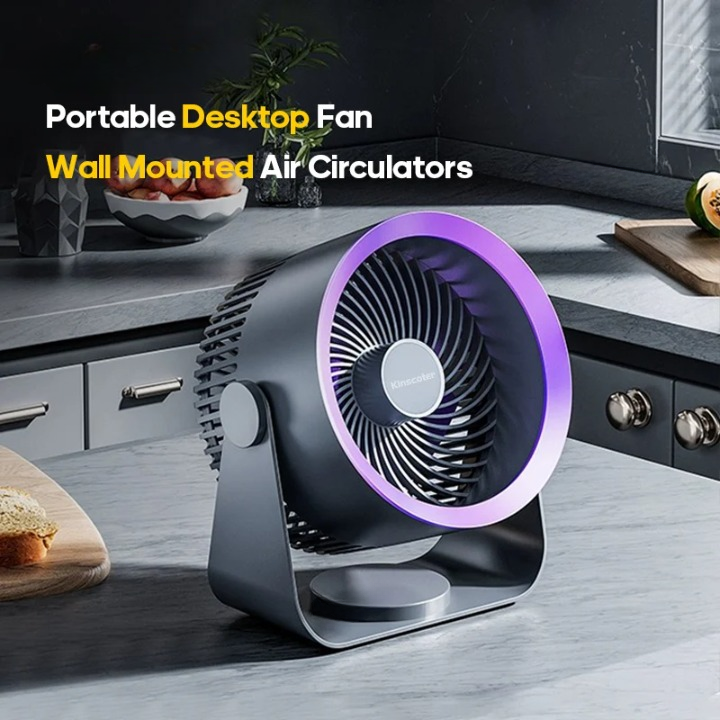 Multifunktionaler elektrischer Ventilatorzirkulator mit 4000mAh Akku – AirFlex