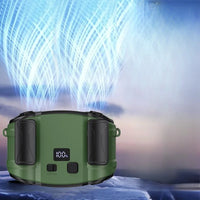 Outdoor Double Air Outlet Waist &amp; Neck Fan with Dual Ventilation – WindMate