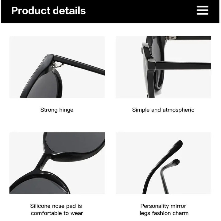 Retro-runde polarisierte Sonnenbrille - SunnyStyle
