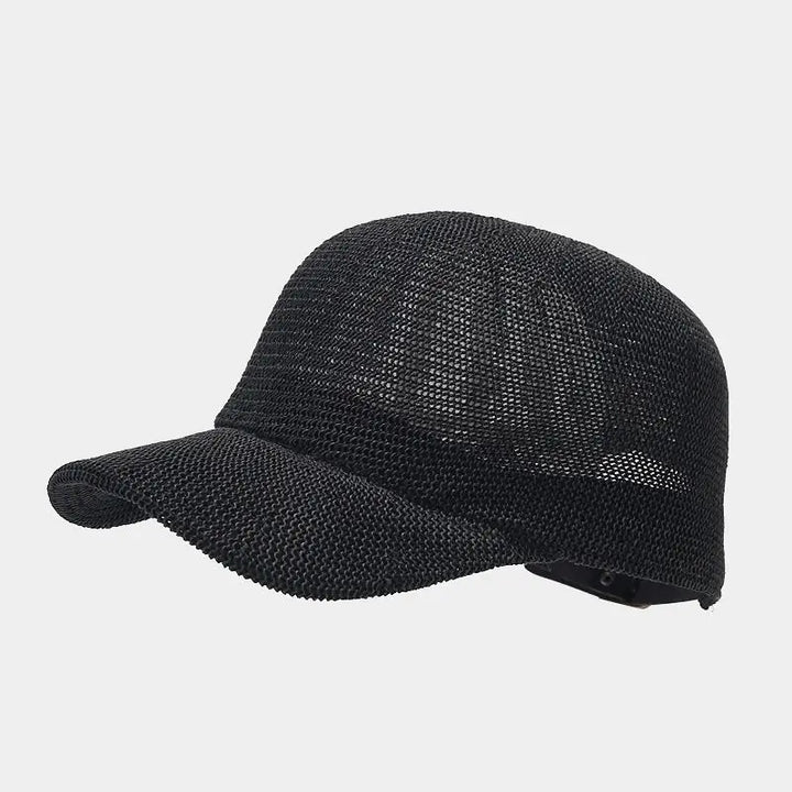 Trendige geflochtene Mütze mit breiter Krempe – SunWeave Style