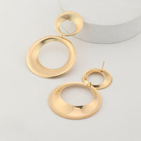 Golden Circles | Unique statement earrings