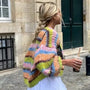 Gestreifte Strickjacke mit offenem Design - Mia