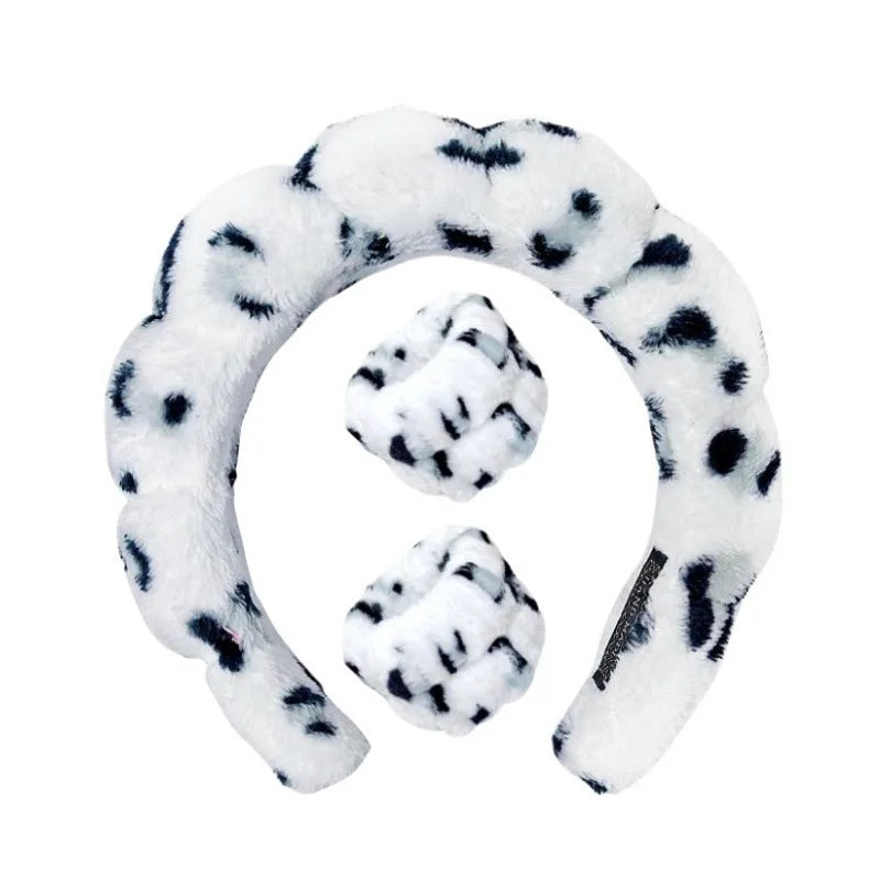 Pluche Spa Hoofdband & Polsband Set - Fluffiea