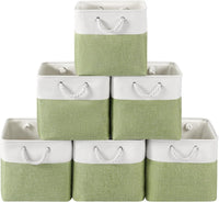 Set aus 6 Faltbaren Stoff-Aufbewahrungsboxen mit Seilen – Nadir