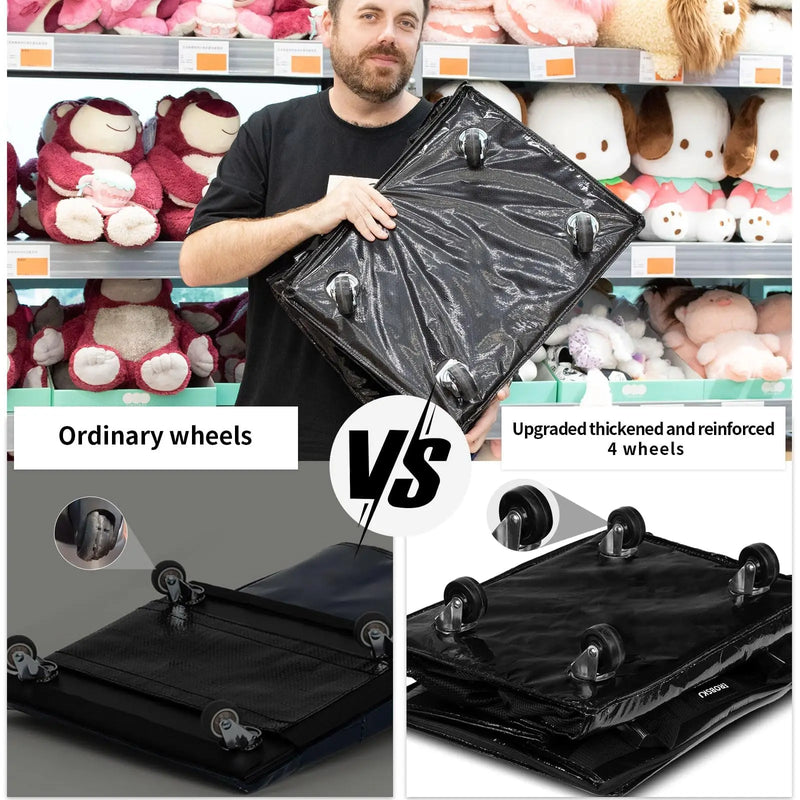 Herbruikbare Winkelzak met Wielen – Rollex – (Grote Capaciteit)