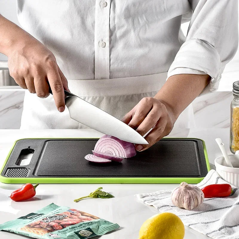 Doppelseitiges Schneidebrett mit Auftauplatte - BladeBoard