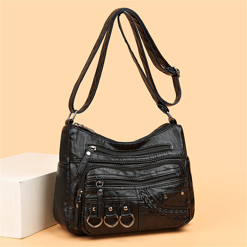 Vintage Damen-Ledertasche - Isabella