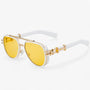 Übergroße Steampunk Sonnenbrille mit polarisierten Gläsern – Arclight