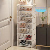 Space-saving metal shoe rack with 6 or 8 layers – Liora