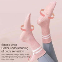 Rutschfeste Mid-Tube-Sportsocken für Fitness und Yoga - GripFit