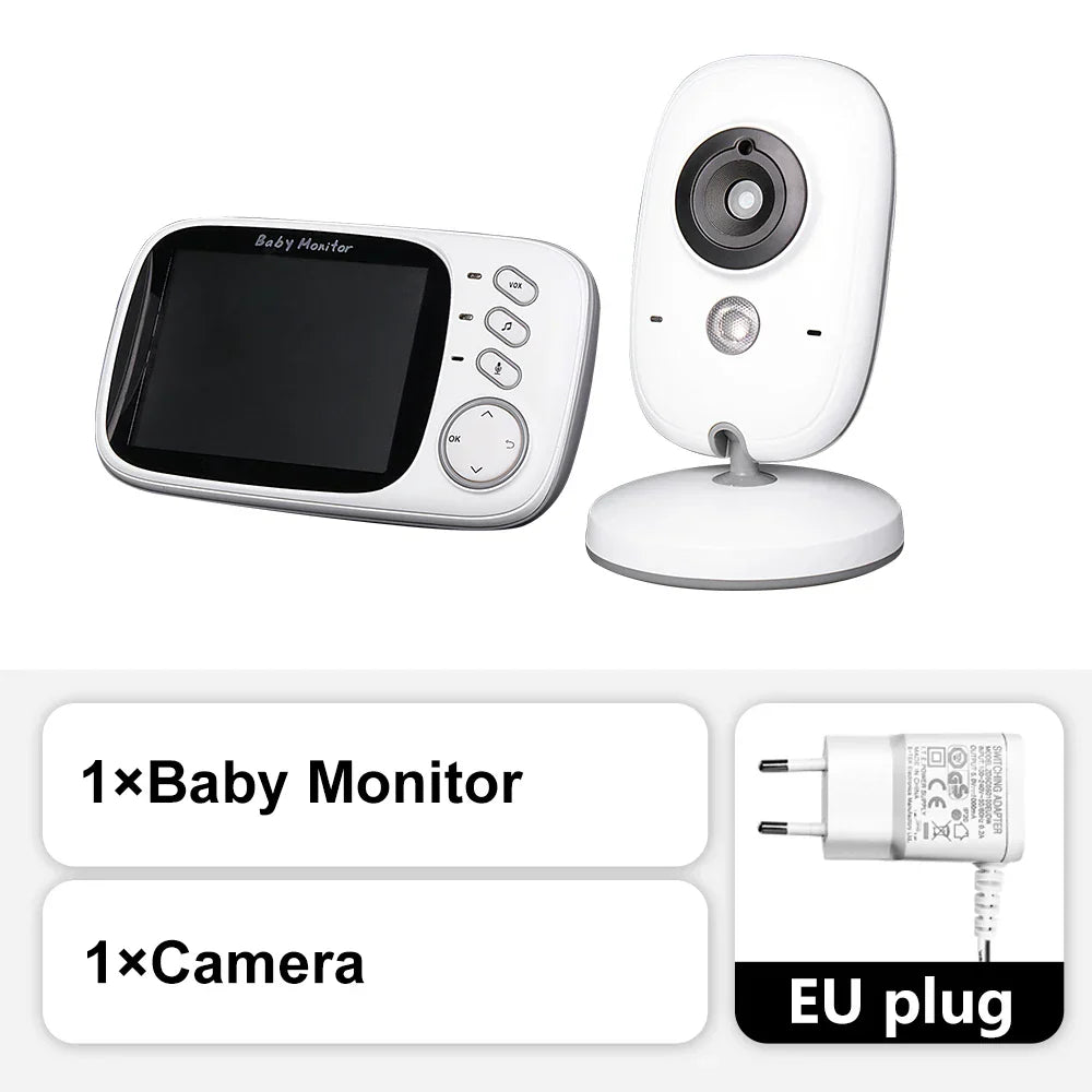 3.5-Inch Video Baby Monitor with Night Vision, Temperature Display and Two-Way Audio
