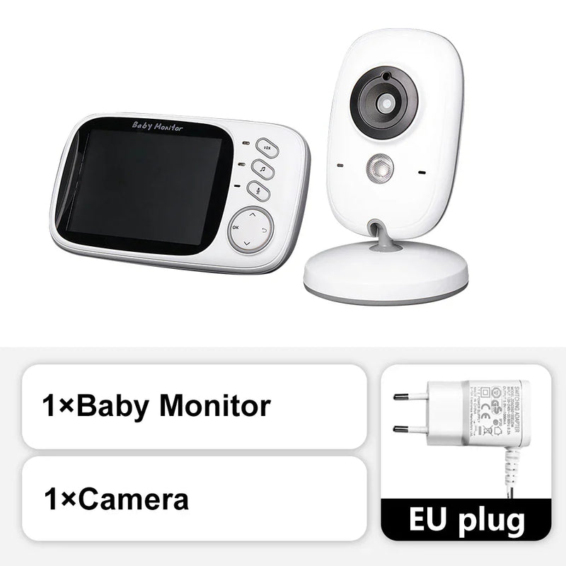 3.5-Inch Video Baby Monitor with Night Vision, Temperature Display and Two-Way Audio