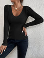 Feinstrickpullover mit V-Ausschnitt – Lenora