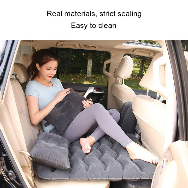 Aufblasbare Auto-Reisematratze mit Kissen & Reparaturset - RoadRest