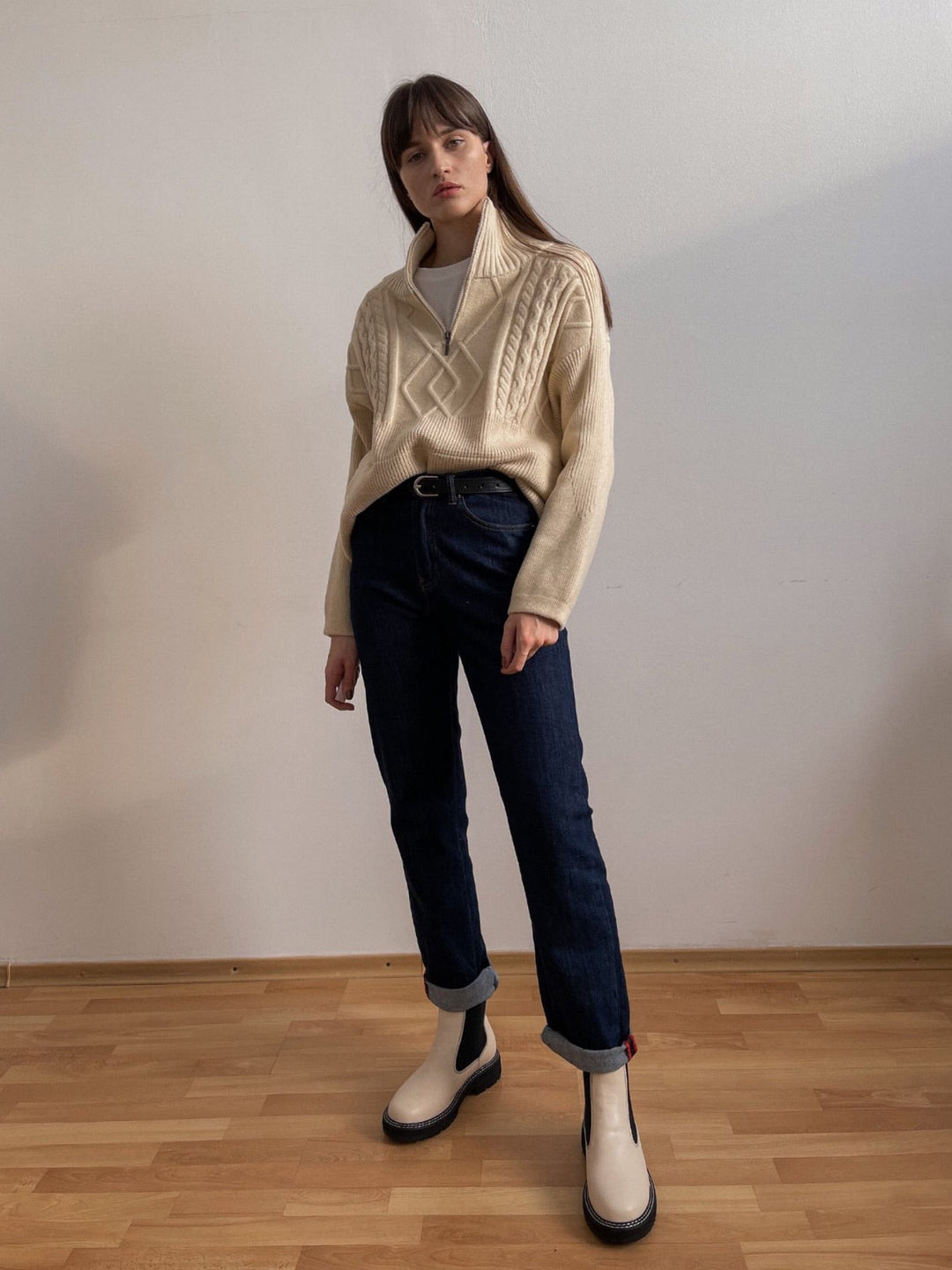 Elaine Pullover | Warmer Wollpullover mit Oversize-Schnitt