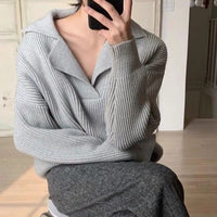 Gemütlicher Winterpullover mit V-Ausschnitt | Bequem & stilvoll