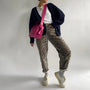 Retro-Jeans mit Leopardenmuster - Clara