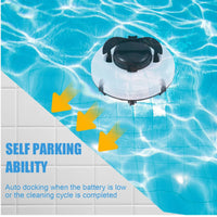 Cordless Robotic Pool Cleaner IPX8 Waterproof Dual Motor 120-Minute Runtime – AquaMate 