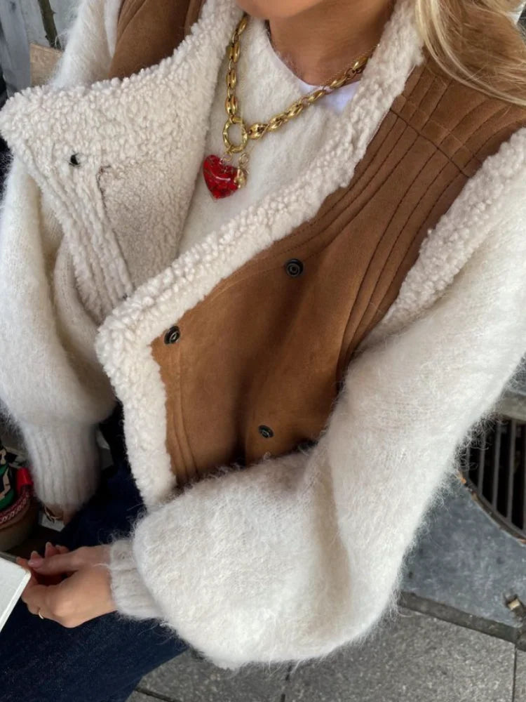 Janet Leren Winter Vest | Stylish & Timeless