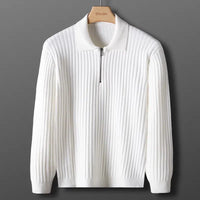 Herren Merino Rollkragenpullover mit Reißverschluss - Ethan