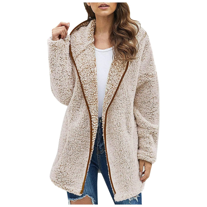 Trendige Lange Fleece Damenweste - Luna