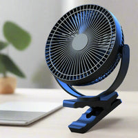 Portable USB Rechargeable Fan with 10000mAh Battery &amp; Clip – Zephyr 