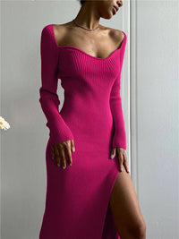 Vina Geripptes Kleid | Stilvoll & Warm