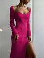 Vina Geripptes Kleid | Stilvoll & Warm