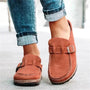 Retro Wildleder-Sandalen zum Hineinschlüpfen mit orthopädischem Komfort - Solenza