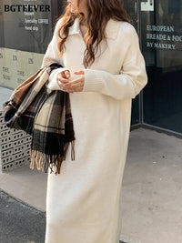 Bequemes Pulloverkleid