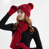 Trendiges Damen Wintermützen-Set - Lara