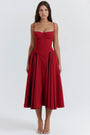 Stilvolles Sommerkleid mit Spaghettiträgern und Taillenkorsett - Mira