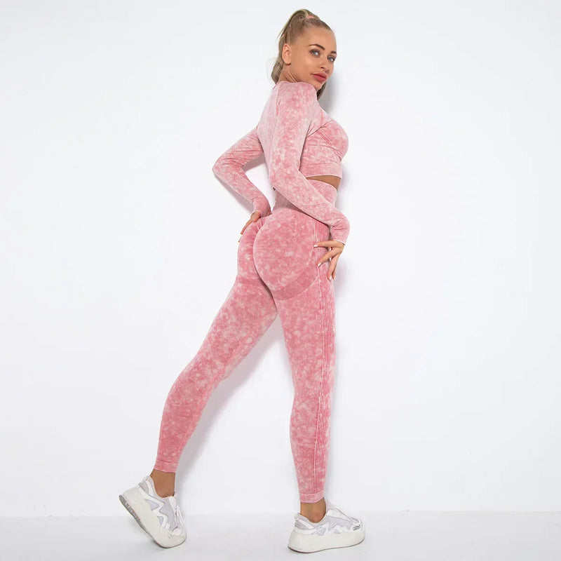 Nahtloses Damen Yoga Set mit Cropped Top - Nova