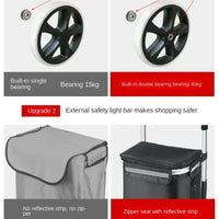 Large Capacity &amp; Waterproof Folding Shopping Cart – Movaro 