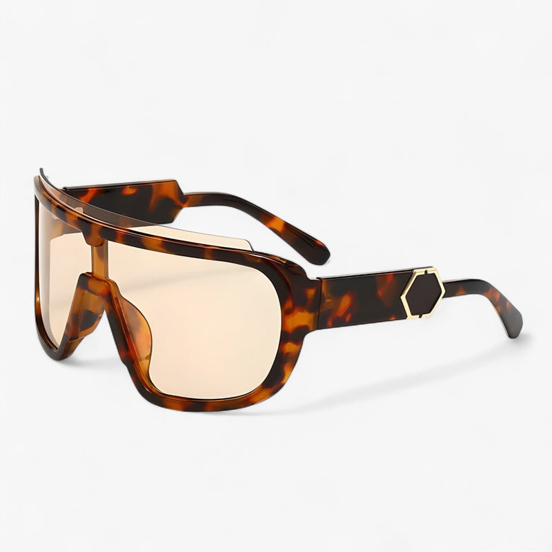 Oversized Monoblock Wraparound Sunglasses – Auron