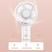 Tragbarer USB-aufladbarer Mini-Handventilator – Veyra