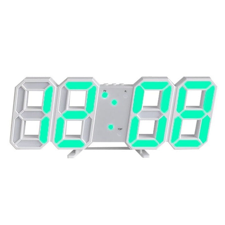 3D LED Wandklok met Dimbare Verlichting – Timora