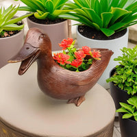 Duck Statue Flower Pot - QuackyPlanter